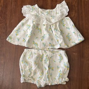 Toddler Baby Girls Jessica Simpson Floral Ruffle Outfit Matching Set 2T